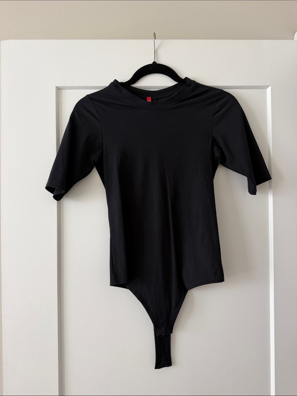 SPANX Black Ribbed Bodysuit